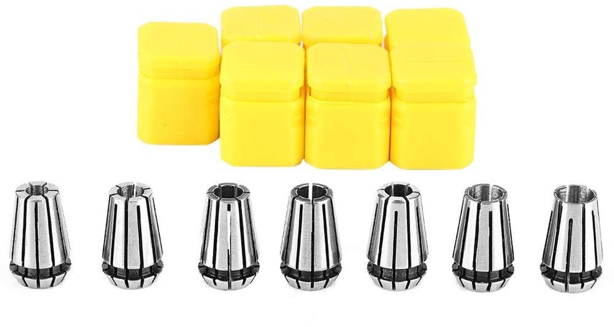 Dailygoods - Dailygoody Spannzangenfutter - Spannzangen set - Voor Gravierfräsmaschine - Capaciteit 1-7 mm - Ergonomisch ontwerp - Voor precisiewerk - Pr...