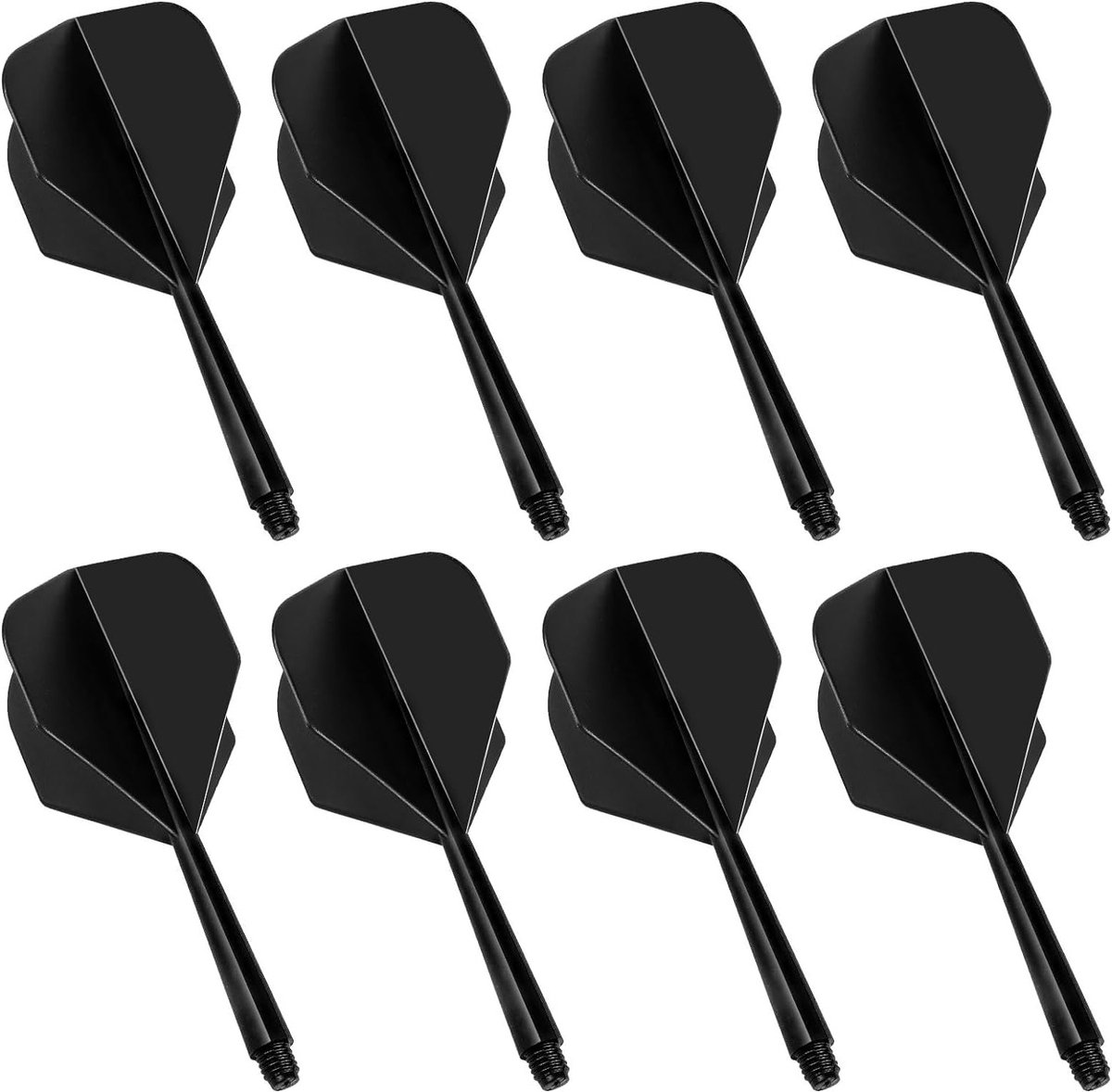 Professionele Dart Flights en Schachten Set van 8, 2-in-1 Accessoires voor Darten, Standaard No. 2, Ideaal voor Wedstrijden en Training