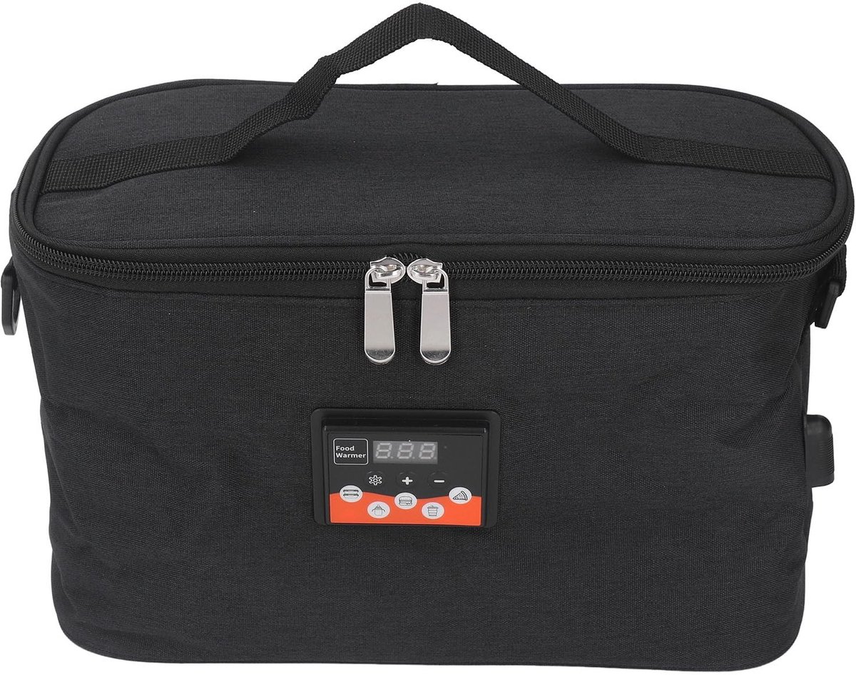 Dailygoods - Dailygoody - Autowarmertas - Compacte Verwarmingsbox - Voor Reisgebruik - Zwart - Ideaal voor Lunch en Drankjes - 8L Capaciteit - Geschikt voor Gezinn