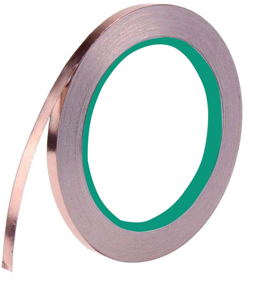 Dailygoods - Dailygoody - Koperband - EMI-afscherming - Zelfklevende tape - 5 mm x 20 m - Geleidende lijm - Ideaal voor elektrische reparaties - Hoogwaardige mater..