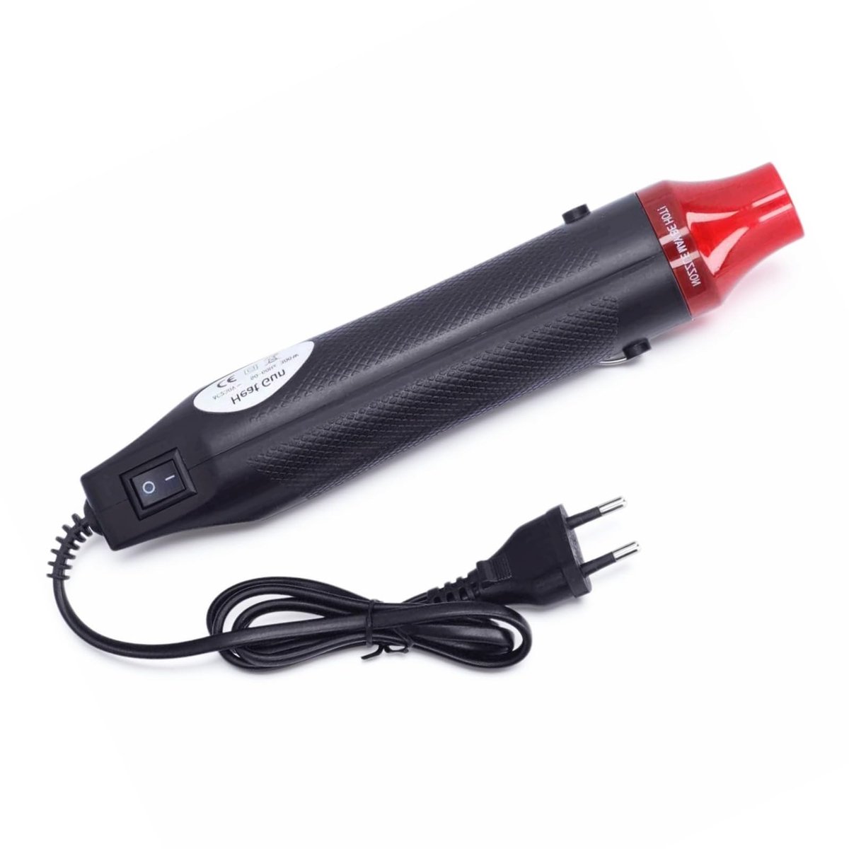Dailygoods - Mini Heteluchtpistool 300W met Ingebouwde Standaard en Draagbaar Ontwerp
