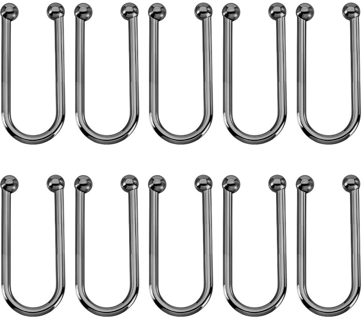 Dailygoods - Set van 10 U-vormige Bikini Clips voor Badmode