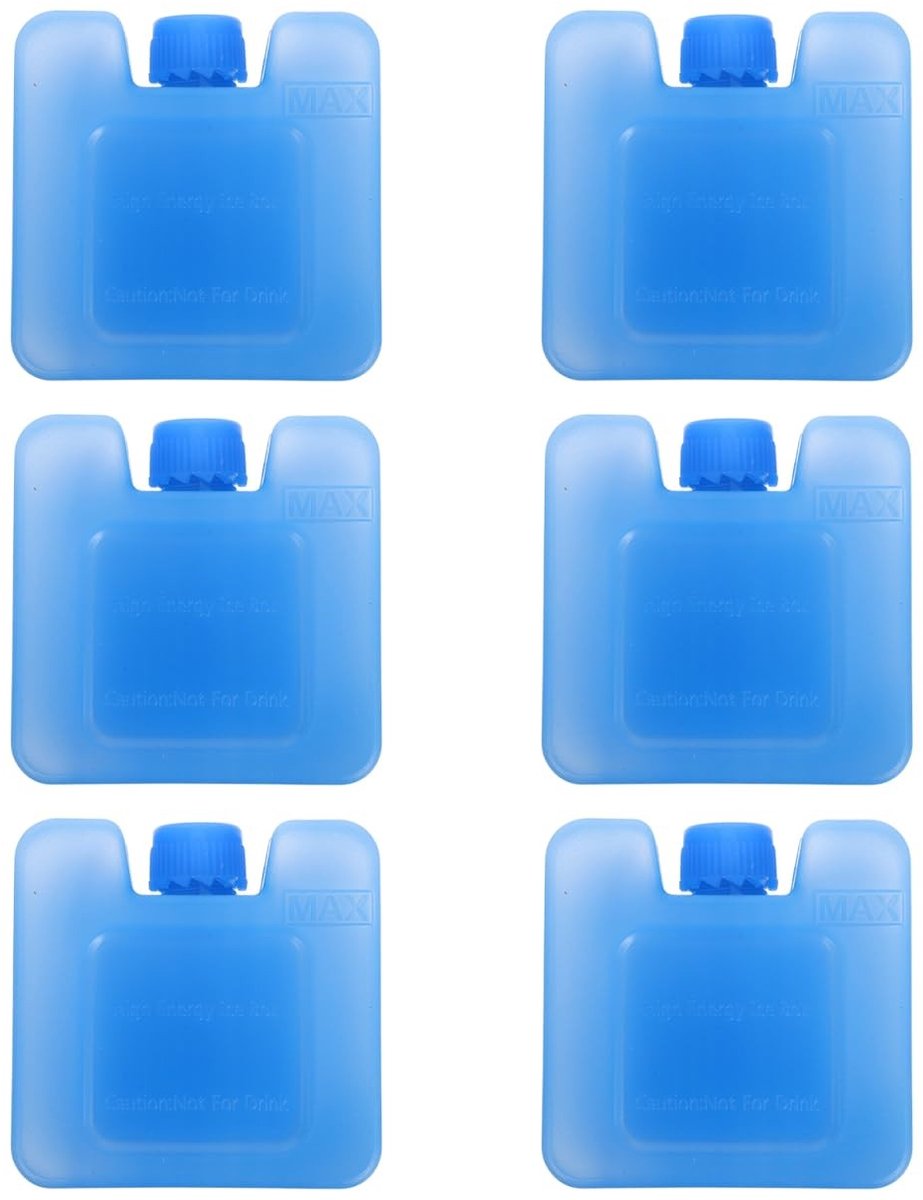 Dailygoods - Dailygoody - Airconditioning Koeler - Draagbare IJsblokjeshouder - Compact en Licht - Sky-Blue - Herbruikbare IJsdozen - Ideaal voor Zomer - 6 Stuks