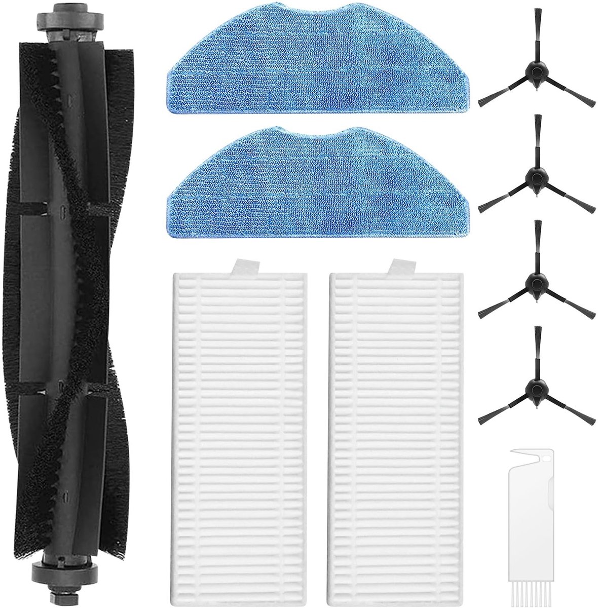 Dailygoods - Dailygoody - Accessoireset - Vervangende Onderdelen - Voor Robotstofzuigers - Voor 360 S8, S8 Plus - Herbruikbaar - Geschikt voor Diverse...
