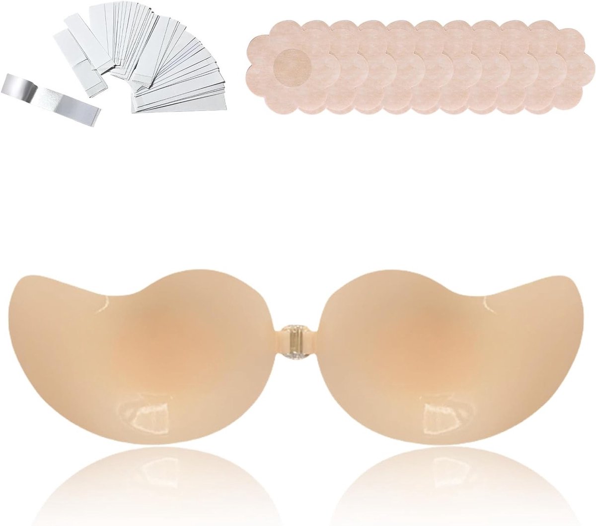 Strapless BH zonder bandjes, herbruikbaar en zelfklevend, perfect voor trouwjurken en avondkleding