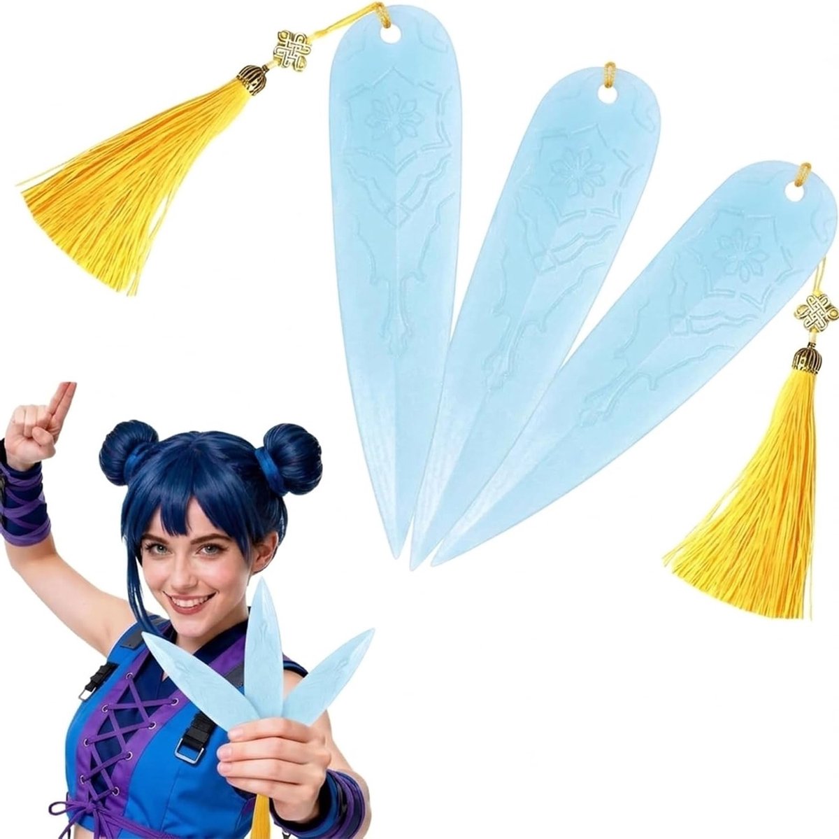 Kleurige dartpijlen accessoires voor Kpop kostuums, verzamelobjecten en cosplay decoratie voor Halloween en feestjes