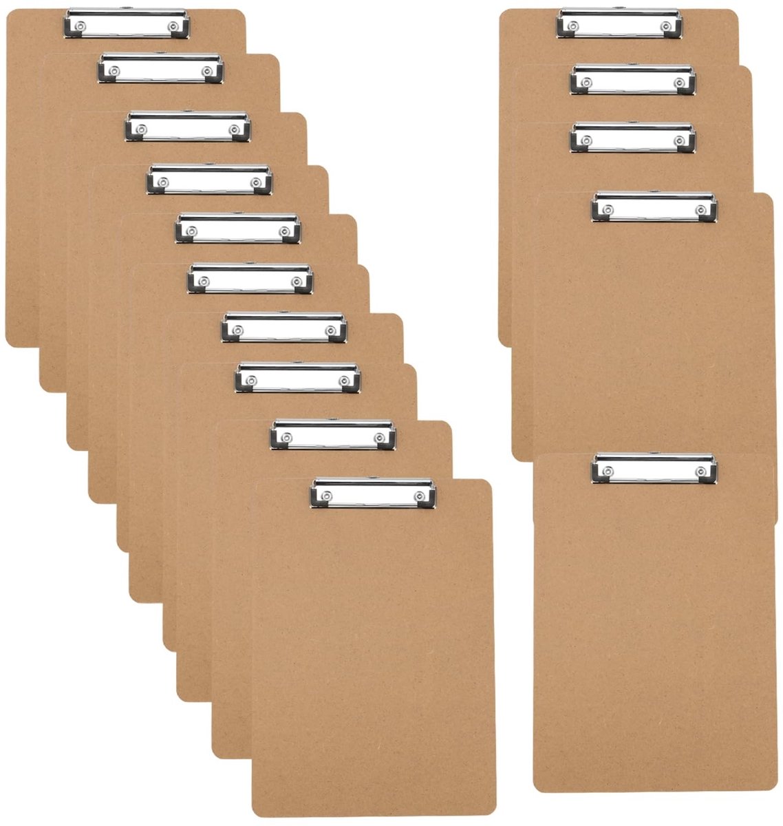 Dailygoods - Dailygoody - A6-klembord - Houten klemborden - Metalen clip - Bruin - Memobestand - Geschikt voor kantoor en restaurant