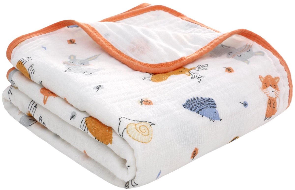 Dailygoody - mousseline deken - Inbakeren - Zomer 110x150cm - Katoen - Geschikt voor jongens en meisjes - Comfortabel en ademend