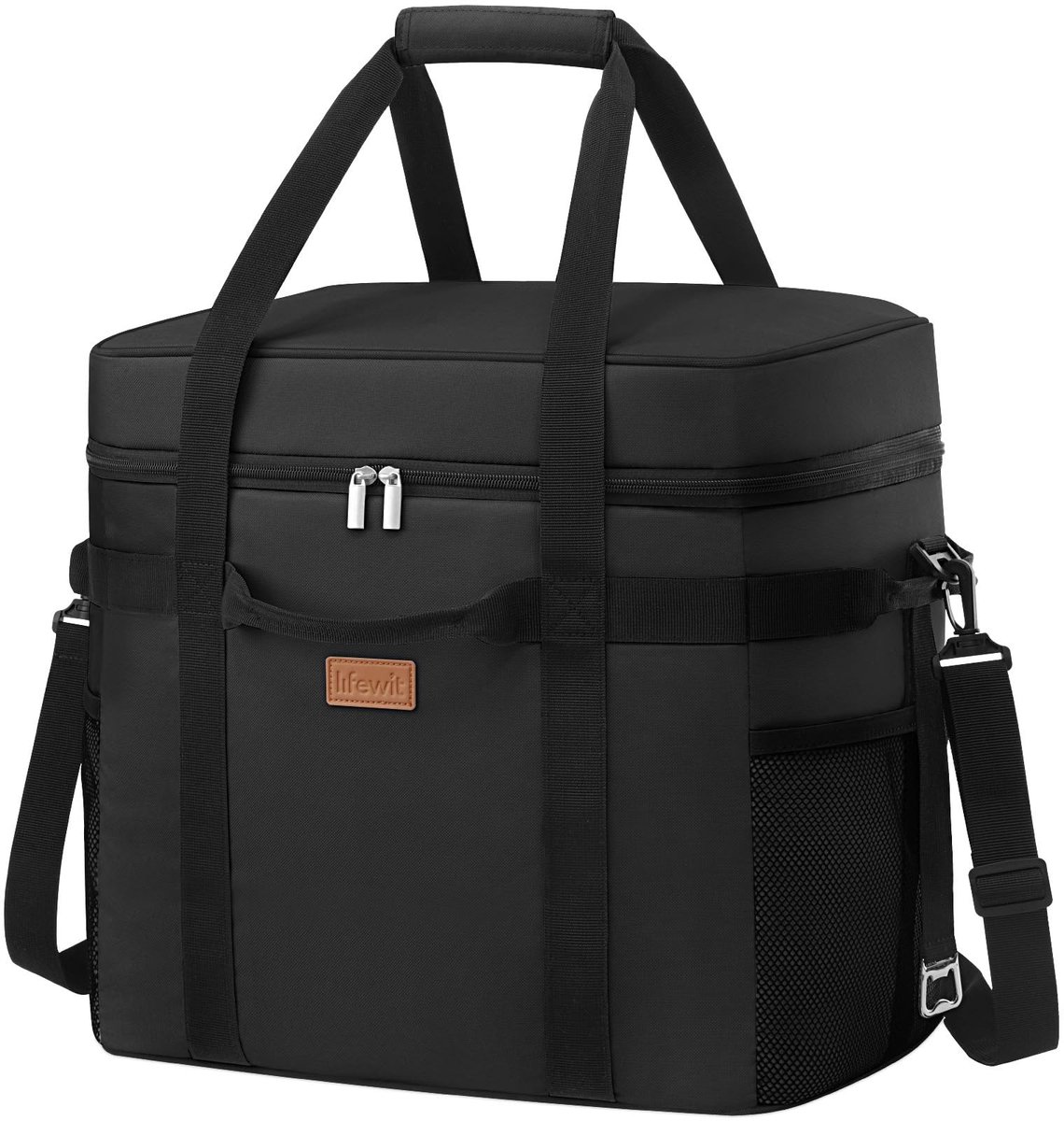 Dailygoody - Koeltas - Opvouwbare picknicktas - Houdt voedsel tot 12 uur koel - Zwart - Draagbare ijstas - Ideaal voor camping en werk