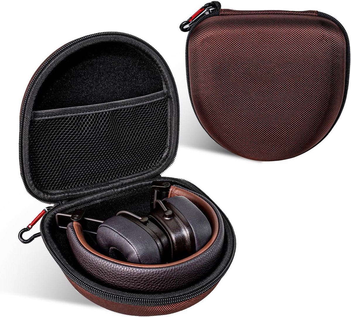 Duurzame Hardcase voor Bluetooth Hoofdtelefoons, Bescherming en Opbergruimte voor Major Series (Bruin)