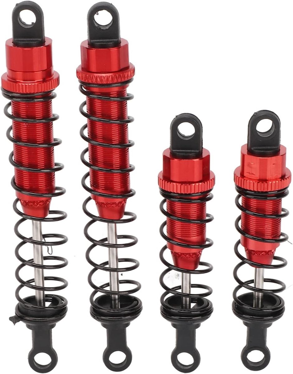 Shock Absorber voor WLtoys 12428 - Voorste en Achterste RC Demper met Aluminium Constructie en Veer voor 1/12 Modelvoertuigen