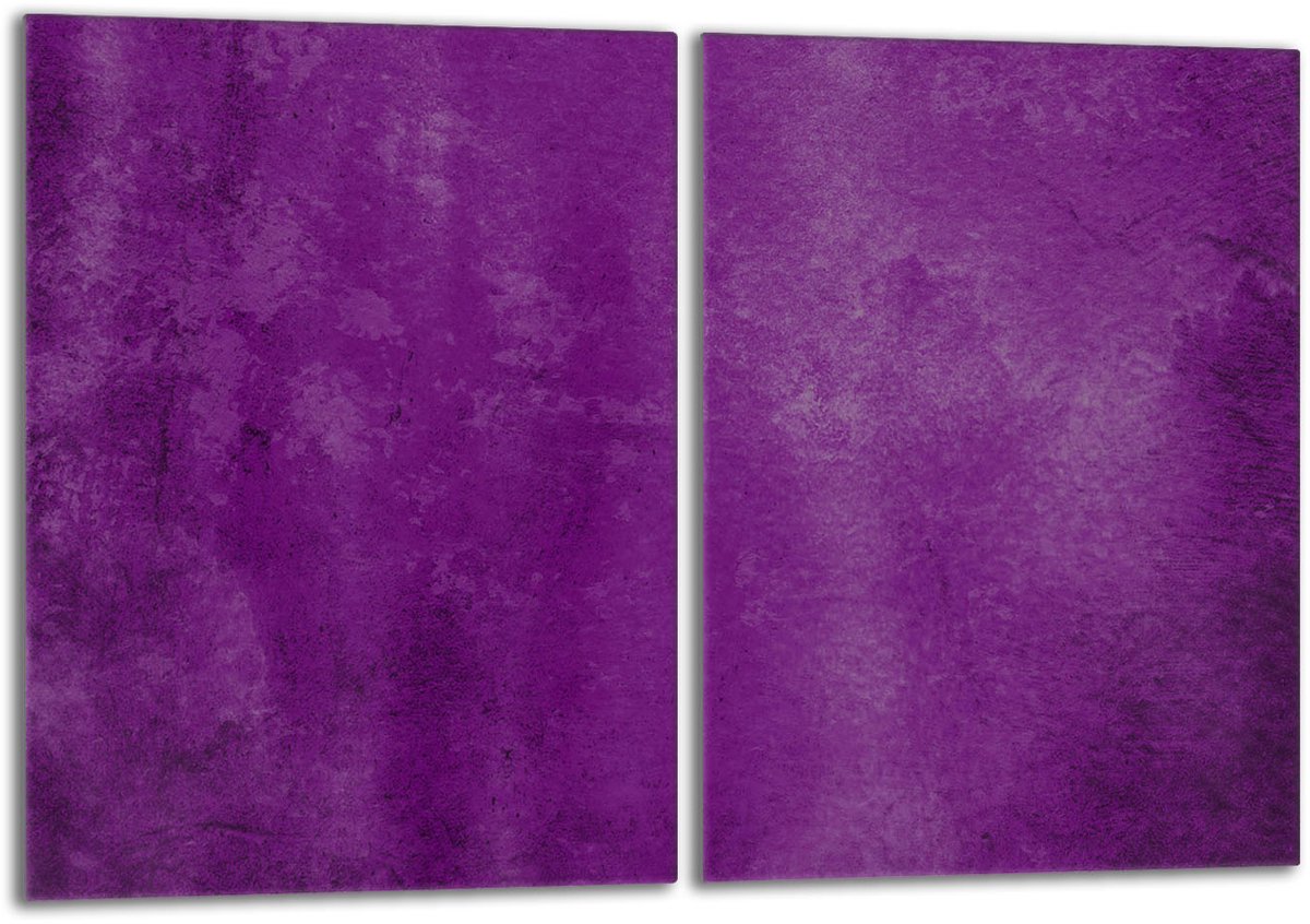 TMK ArtDeko Serie - Fuchsia Glazen Beschermplaat - 40x52 cm - Universeel