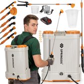 Springos Drukspuit - Elektrische - Accu - Onkruidbestrijding - Regelbare Sproeikop - 16 Liter