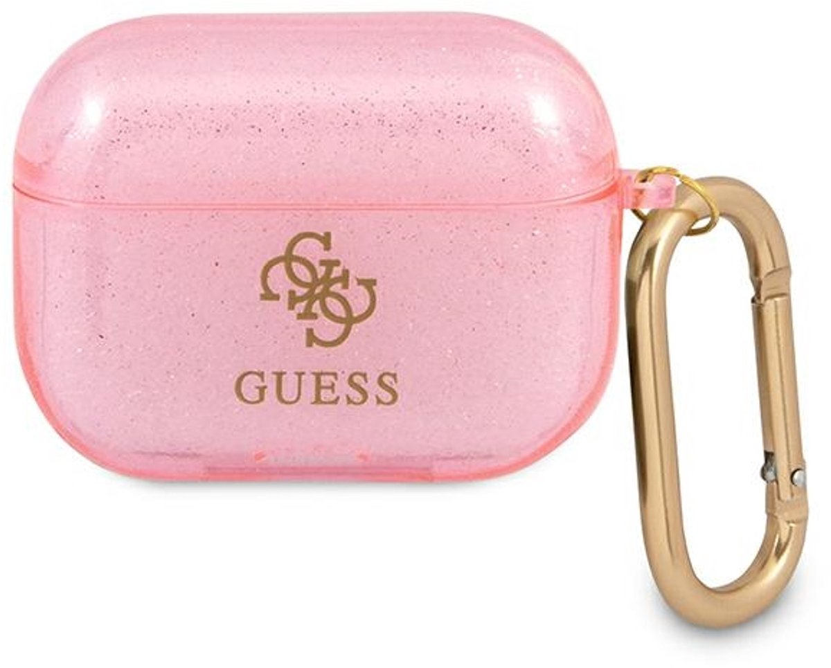 Guess - GUAPUCG4GP - AirPods Pro cover roze/roze Glitter Collection