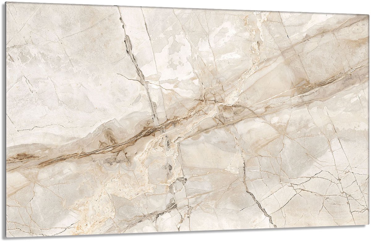TMK ArtDeko - Serie - Beschermende Glazen Plaat - 80x52 cm - Marmer