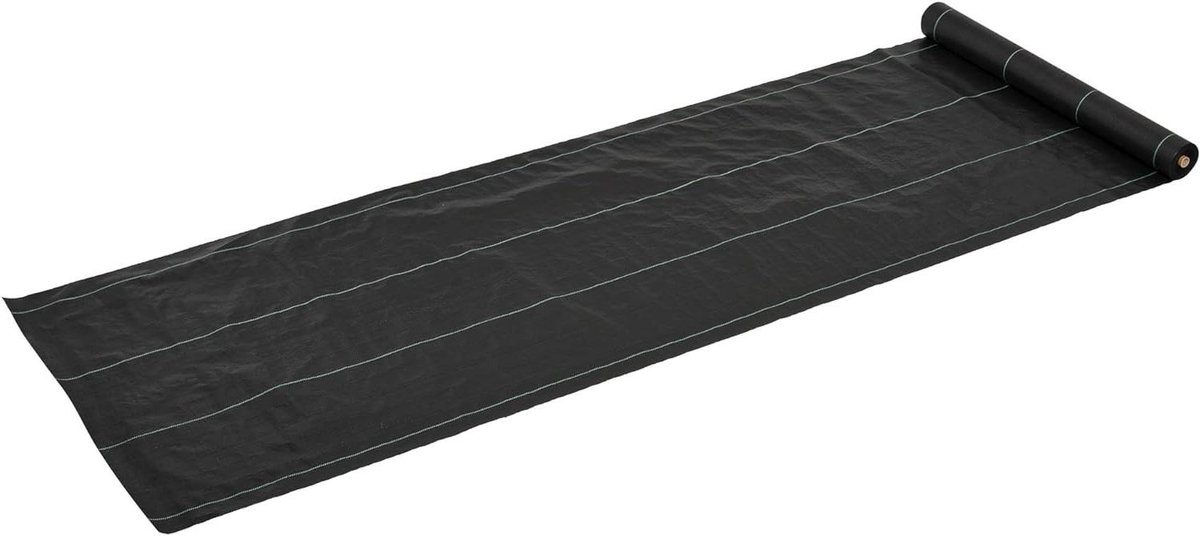 Onkruiddoek Bodembedekker - Onkruidvrij Doek - Tuin Onderhoud - Scheurvast PP-kunststof - 50 x 1 m - Zwart