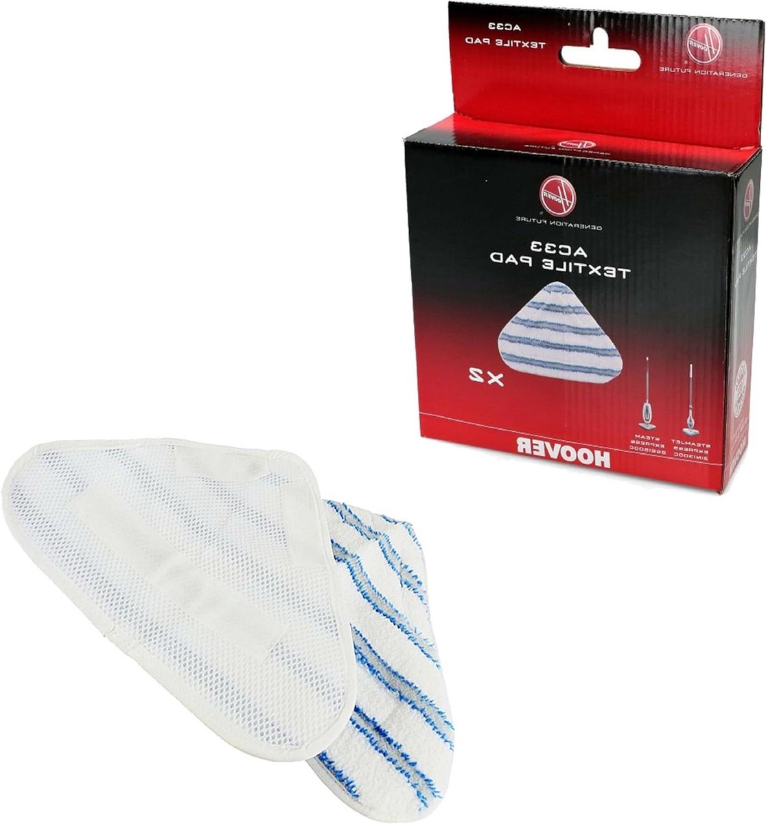 Doek Pads - Stoomreiniger Pads - Grondig Reinigen - Specifiek Model - 2 Stuks - Wit