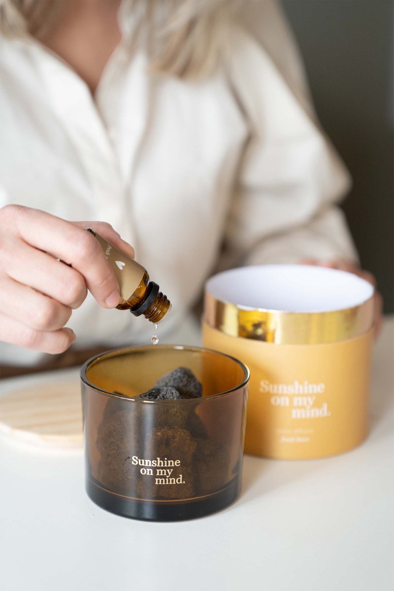 Zusss Lavastenen Sunshine On My Mind Glas Gold