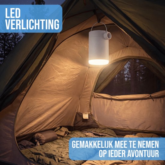 Senzo Elektrische Pomp - Luchtbed Pomp - Luchtpomp - Zwembad - 4000 mAh - 280 L/M - Met Lamp van Merkloos — afbeelding 3