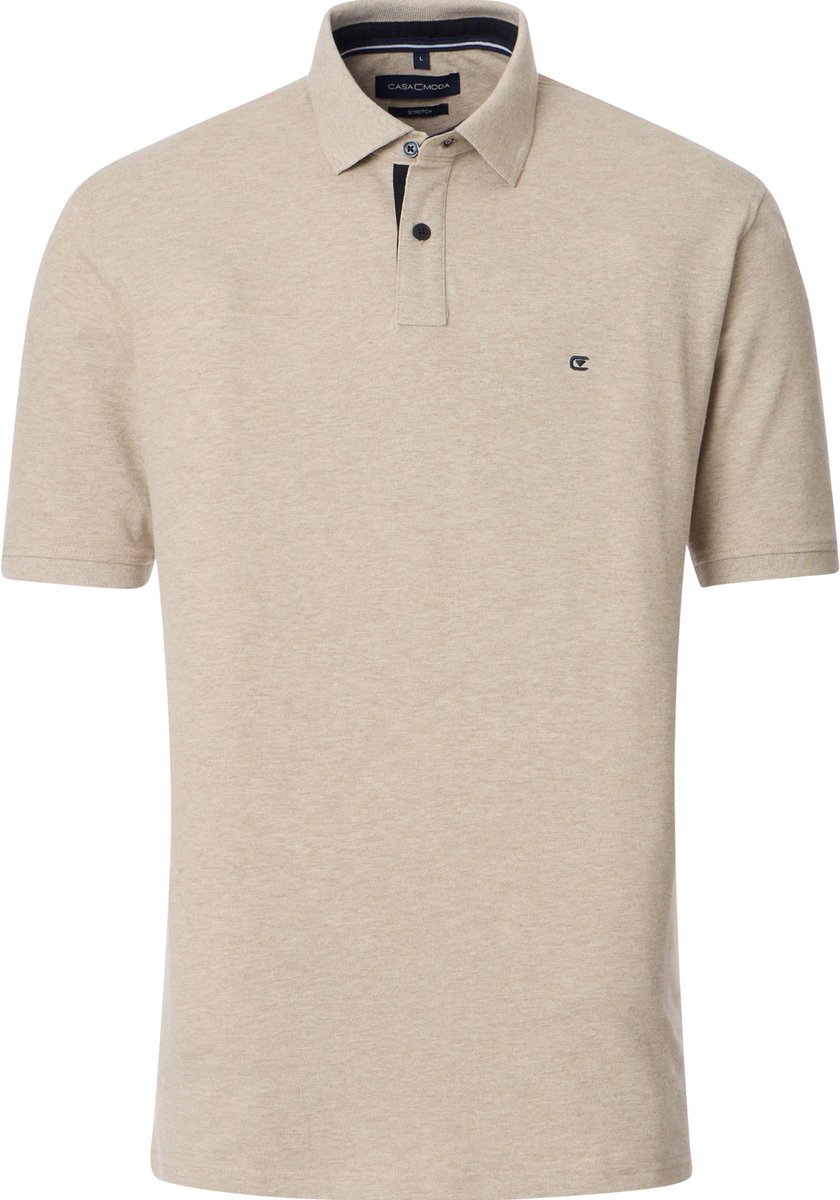 CASAMODA Poloshirt Beige - Maat 6XL - Heren