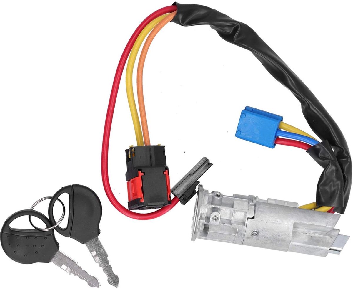 Contactslot Cilinder - Startschakelaar Slot - Auto Starten - Met 2 Sleutels - 20 x 8 x 6 cm - Zilver