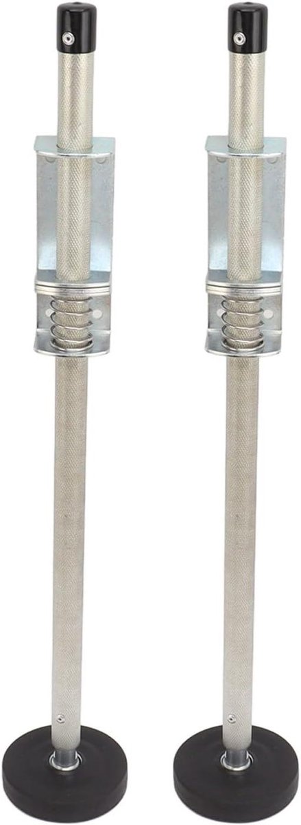 Laddernivellator - Ladderstabilisator Ladderversteller - Oneffen Vloeren - Antislip Rubberen Voeten - 60 cm - Zwart