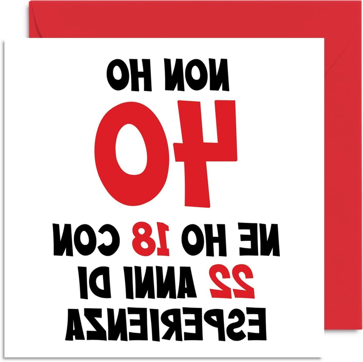 Wenskaart Verjaardag - Grappige kaart Jubileumkaart - Verjaardag Vieren - Grappige Tekst - 145 mm x 145 mm - Niet gespecificeerd