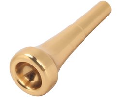 Allecto - Gouden Trompet Mondstuk - Muziekinstrument - 5C - Geschikt voor Beginners - Optioneel - Kwalitatief Messing Mondstuk