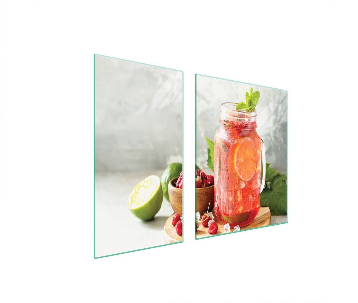 TMK ArtDeko DRINK - Beschermplaat - 90x52 cm - Glas - Veelzijdig