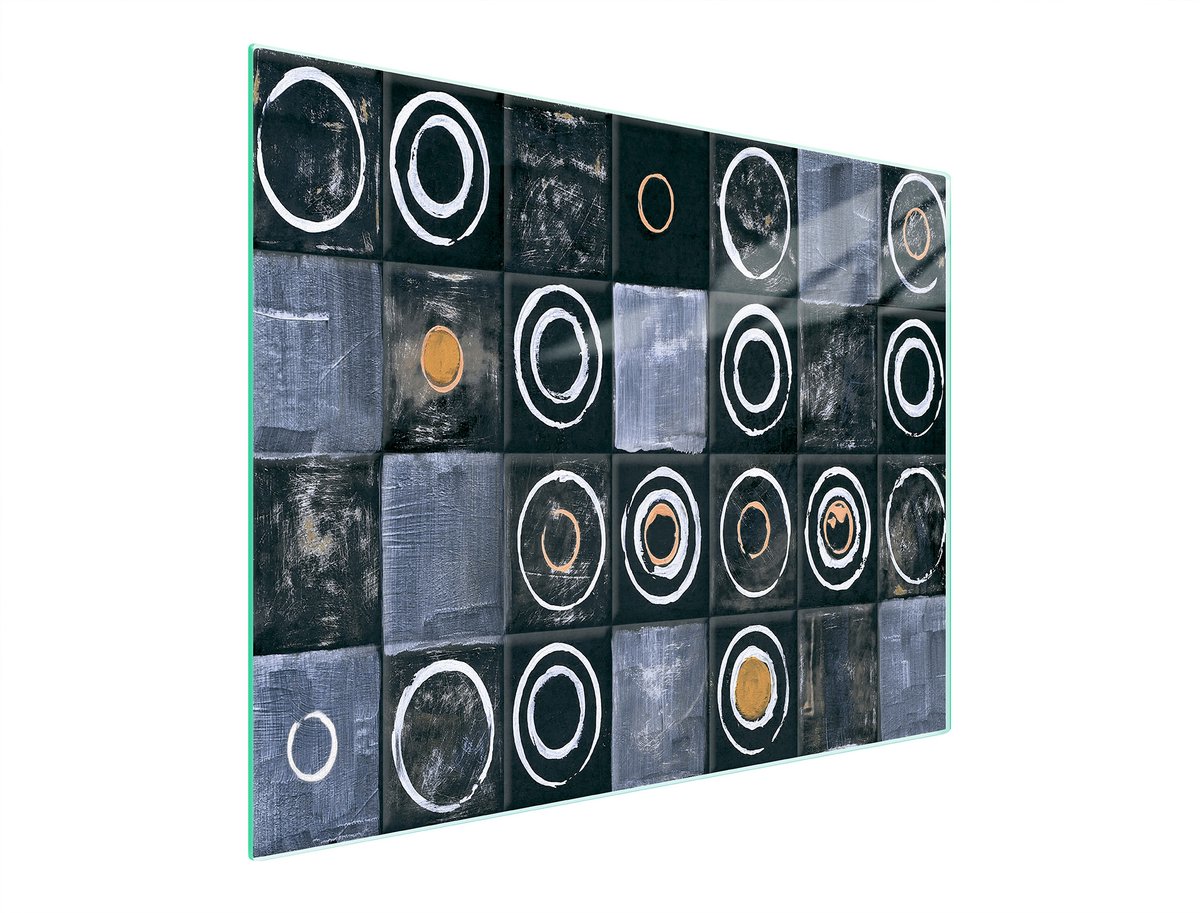 TMK ArtDeko - Snijplank van Gehard Glas - 52x30 cm - UV-print - Antislip