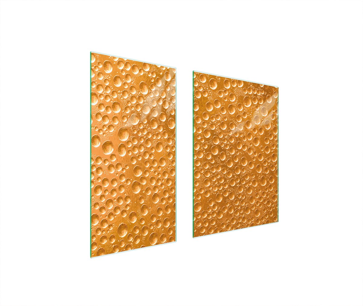 TMK ArtDeko - Snijplank - 75x52 cm - Krople - Glas - Hartvormig