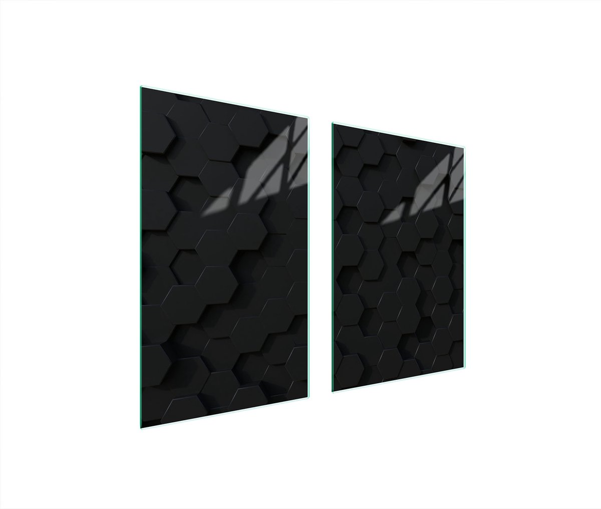 TMK ArtDeko - Snijplank - Beschermplaat - Glas - 65x52cm