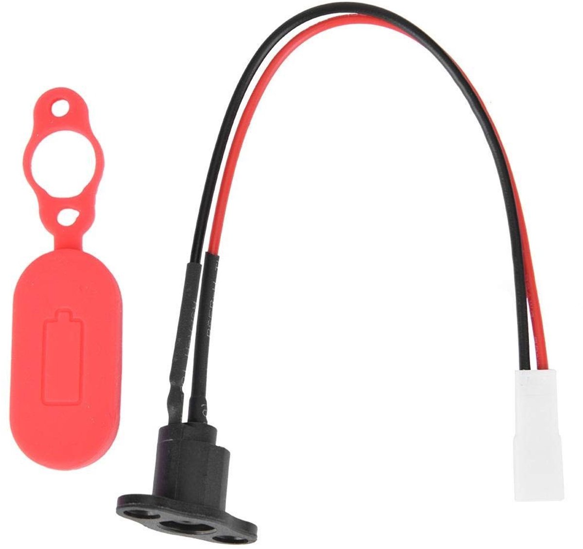 aladdien - Connector-aansluiting - Oplaadpoort - Flexibel en waterdicht - 5,5 x 2 x 2 cm - Geschikt voor elektrische scooters - Accessoire voor M365