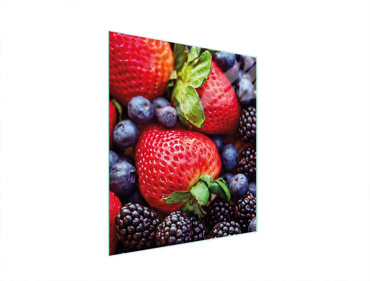 TMK ArtDeko - Snijplank - Glas - 45x52 cm - Truskawki