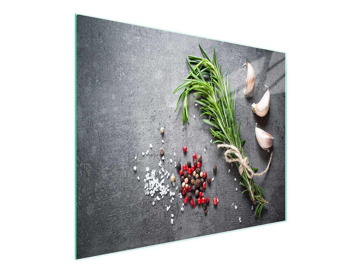 TMK ArtDeko - Snijplank van Glas - 52x30 cm - Beschermplaat - Inductiedeken