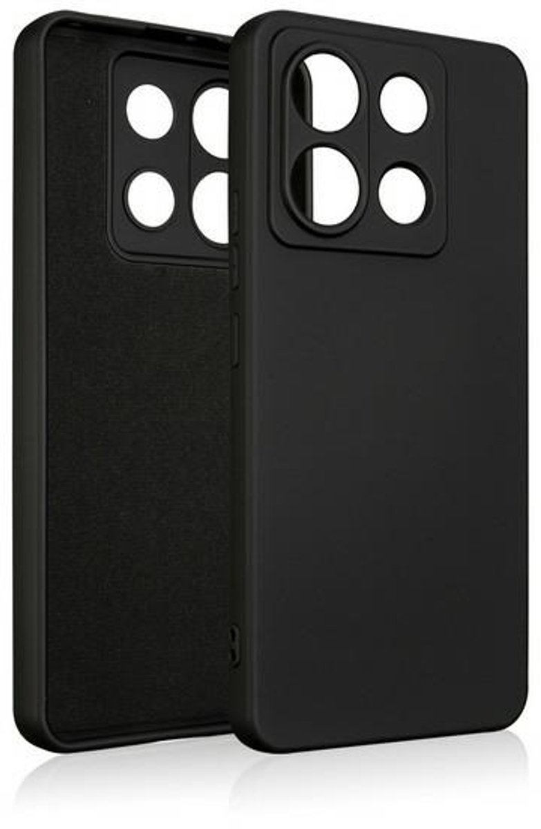 Beline siliconen hoesje voor Poco X6 zwart/zwart