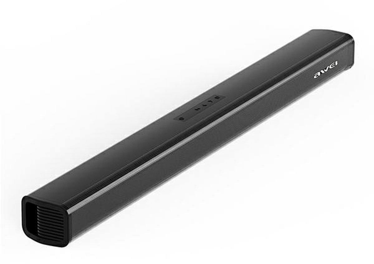 Bluetooth 5.0 Soundbar 50W Vermogen Afstandsbediening Awei Zwart