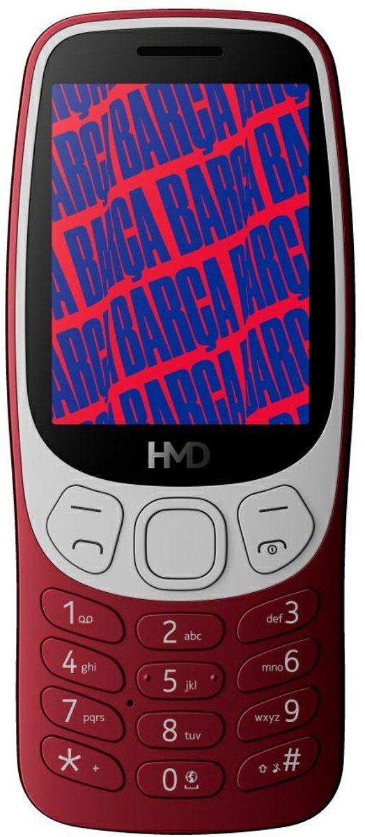 HMD Barca Serie - Klassieke Mobiele Telefoon - FC Barcelona Thema - 2.4 inch - Rood