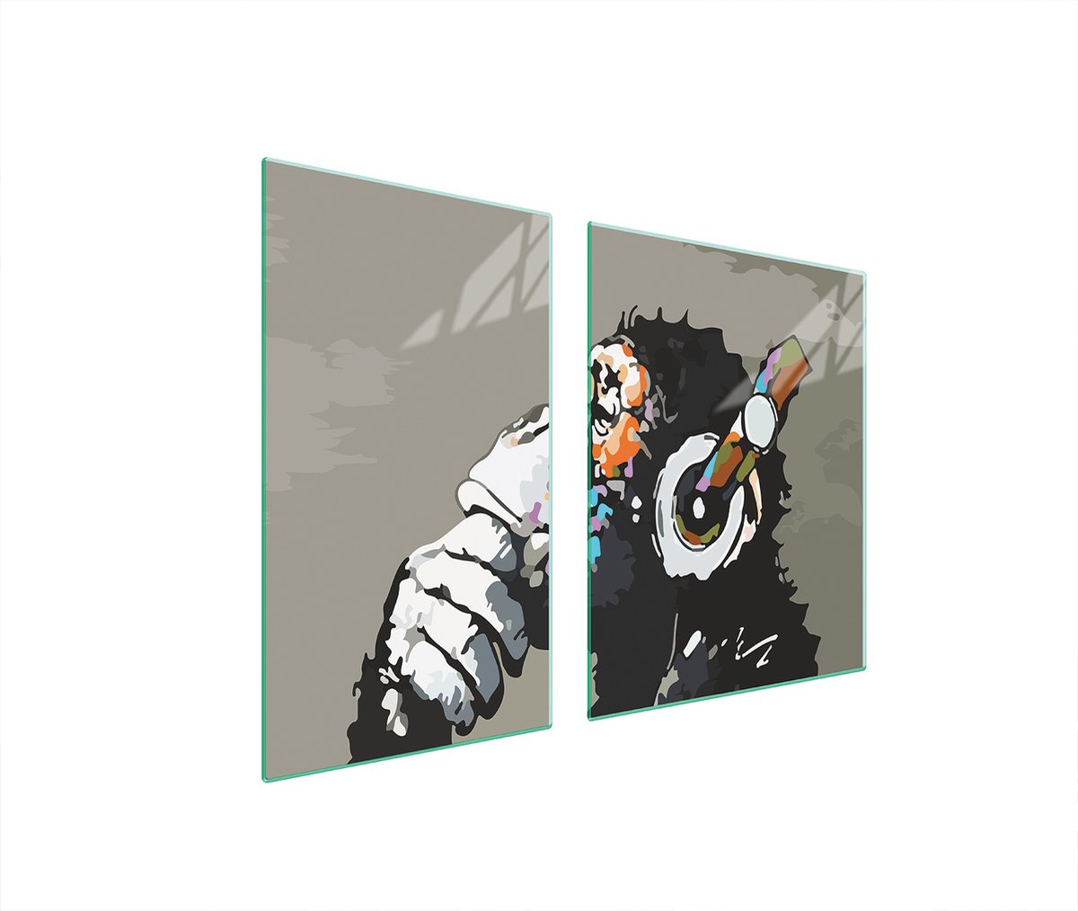 TMK ArtDeko Serie - Snijplank - 100x52 cm - Glas - Met Muziekmotief