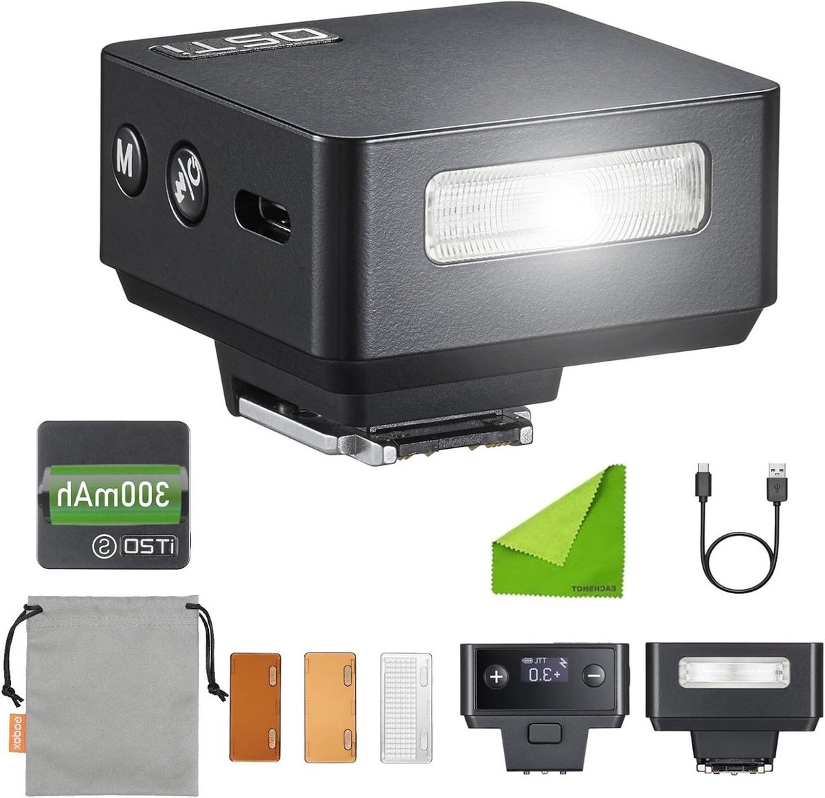 Professionele Speedlight Flitser voor Sony – TTL Automatische Belichting, Snelle Oplaadtijd, Magnetische Kleurfilters en 700 Opnames Capaciteit