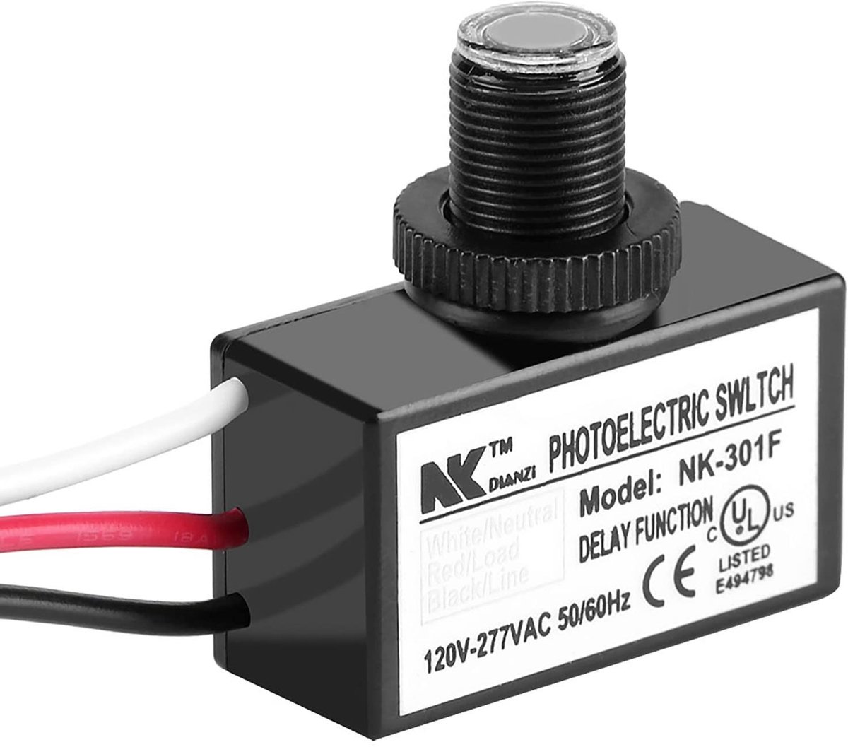 Allecto - Schemering tot Dawn Sensor - Foto-elektrische Schakelaar - Waterproof - Licht Fotocel Sensor - Verlichtingsschakelaar - Geschikt voor Buiten