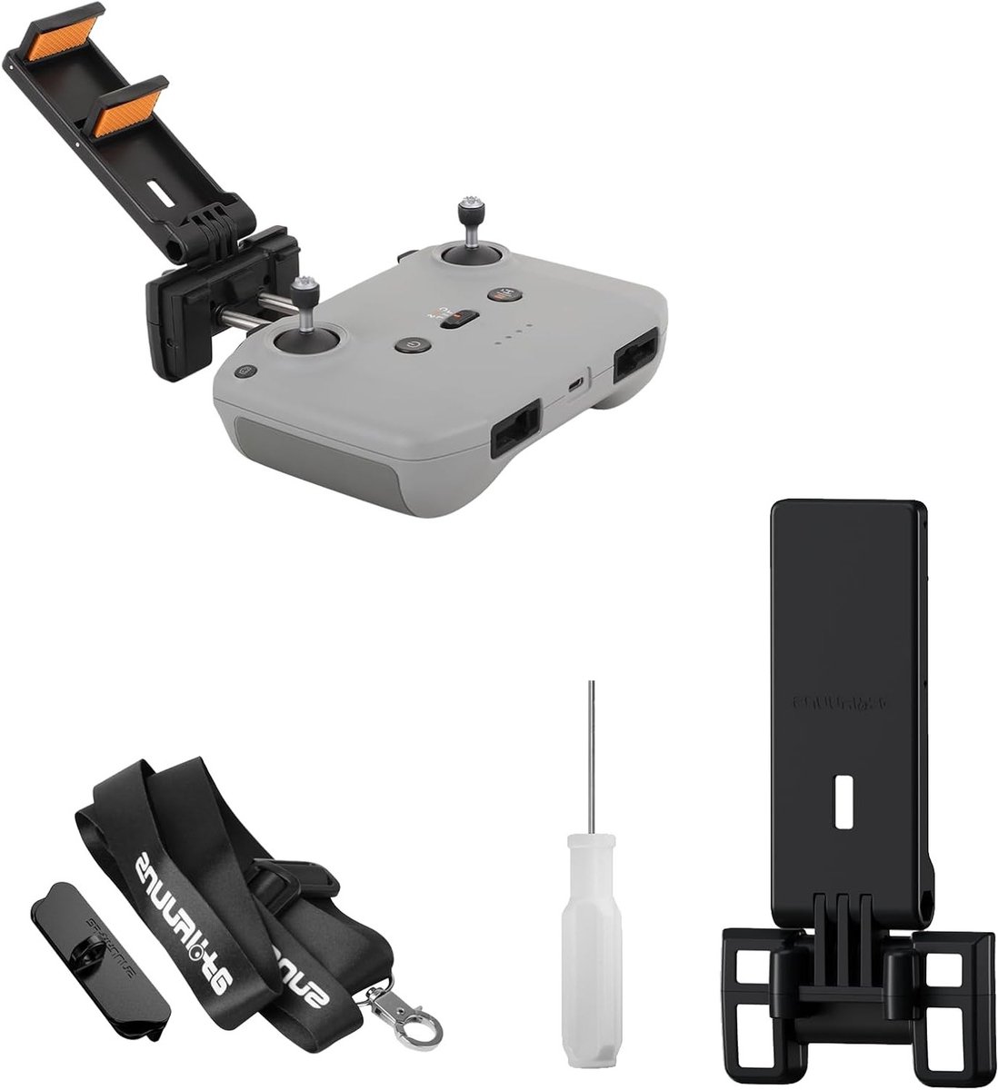 Tablet Houder voor RC-N1/N2/N3, Opvouwbare Tablet Stand voor DJI Mini 2/3/4 Pro/FLIP/Air 3s/Neo met Kabel, Geschikt voor Remote Control en Drones