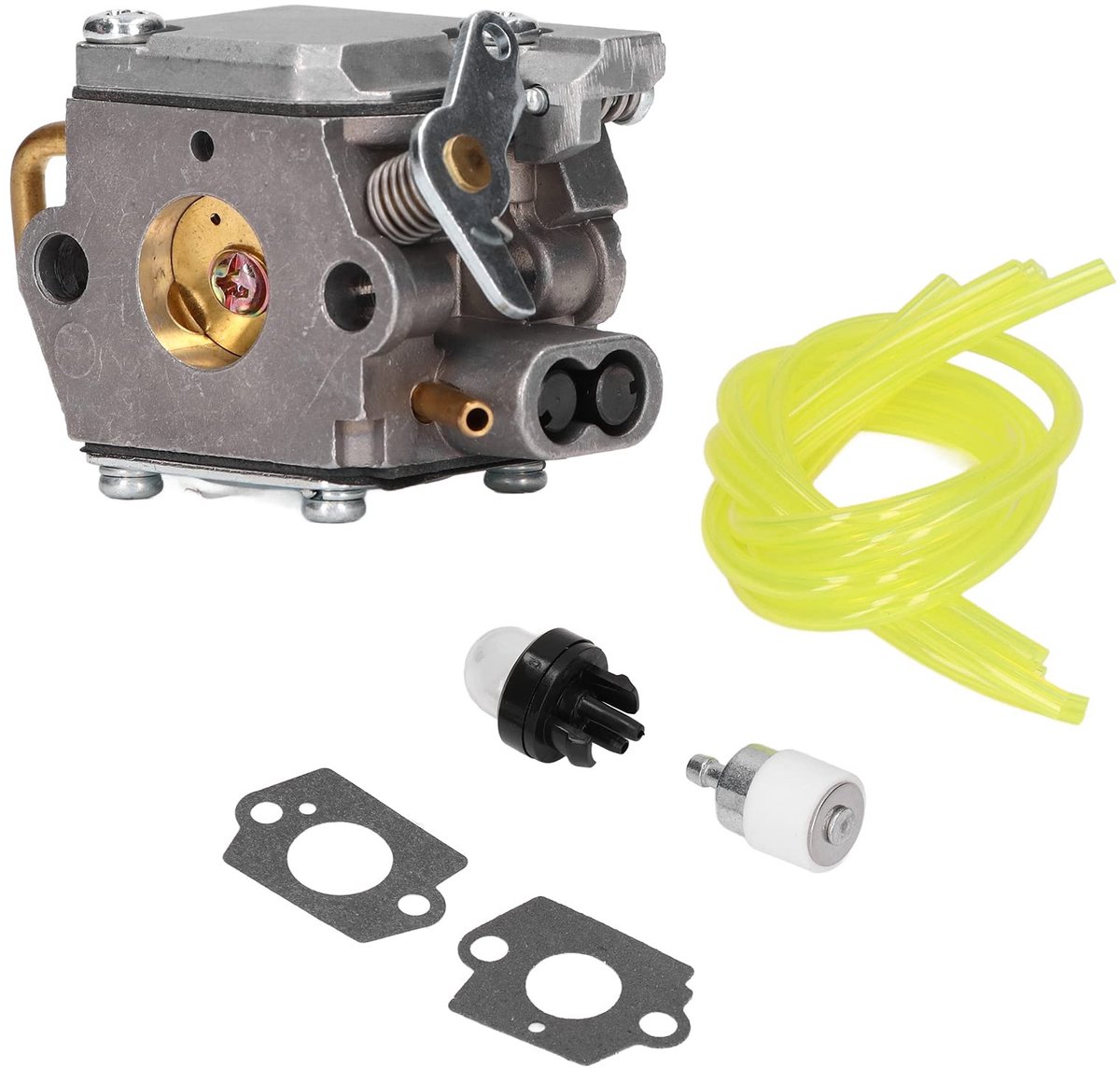 Allecto - Vervanging carburateurset - Carburateur voor trimmer - Aluminium - Complete set - Inclusief oliefilter en meer - Geschikt voor Ryobi