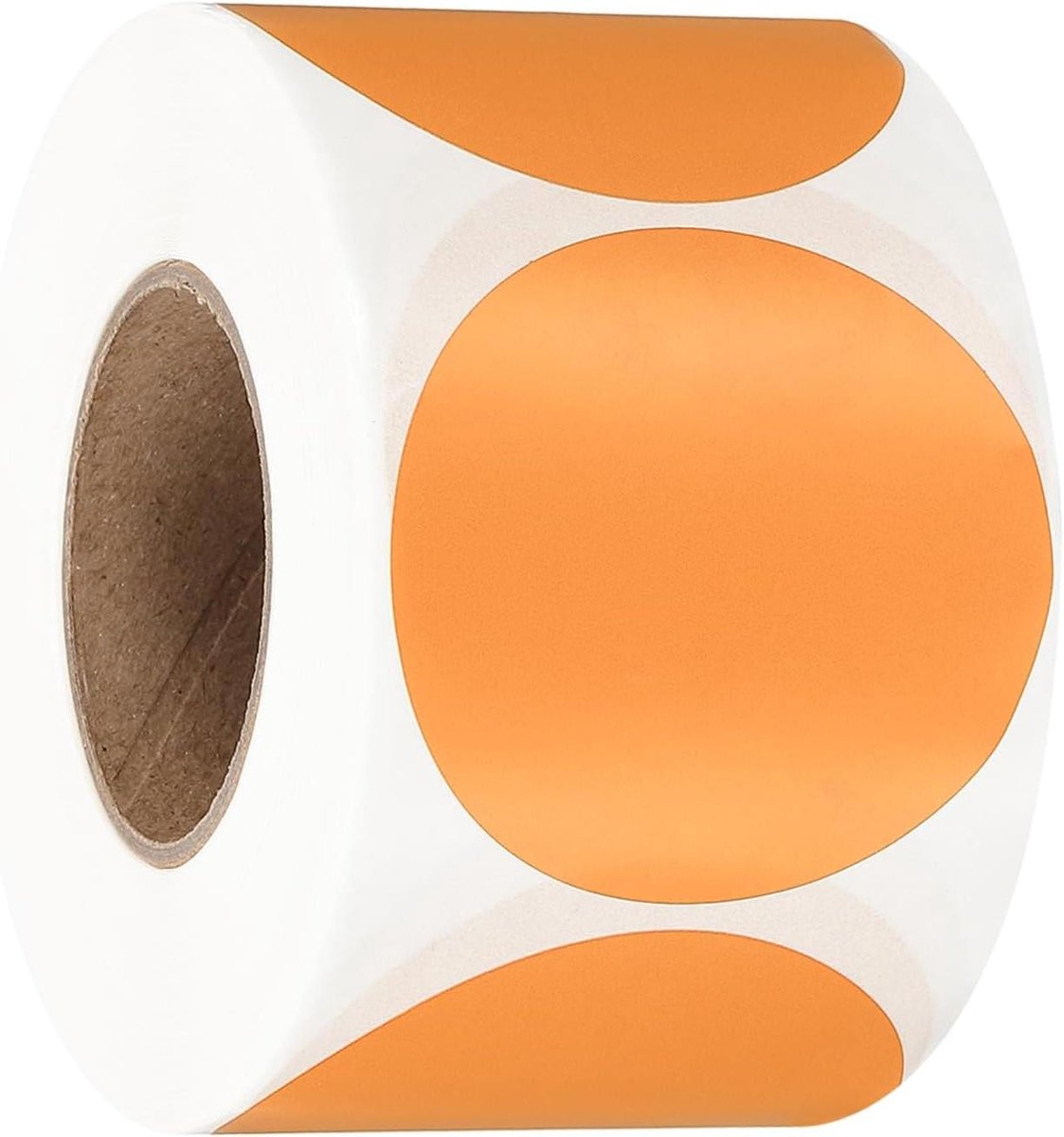 Stipstickers - Cirkel Labels - Kleur Coderen - Beschrijfbaar Papier - 5 cm - Oranje