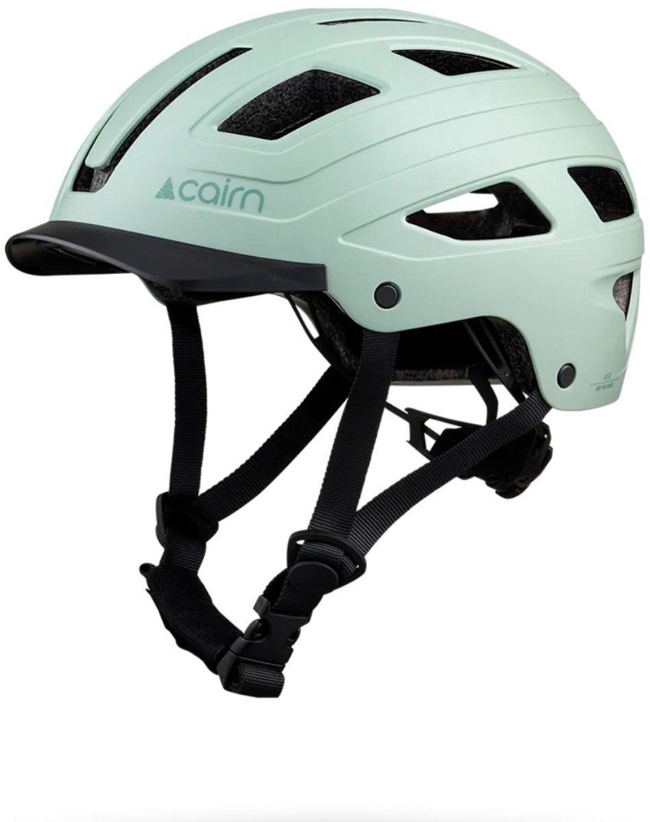 Cairn Fietshelm Clarke - Heren & Dames - E-bike & stadfietsen - Ingebouwde LED - Mat Jade - Maat M (55-58 cm)