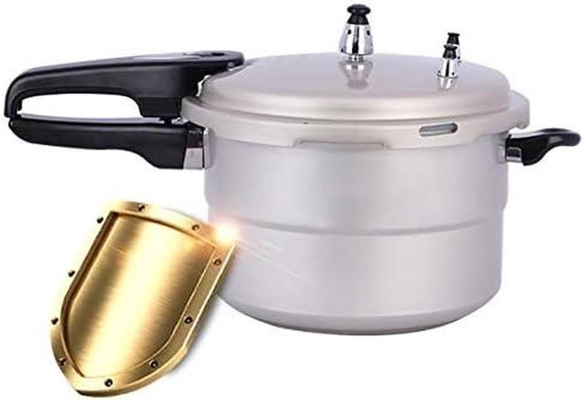 Snelkookpan - Drukpan - Snel Koken - Grote Capaciteit - 22cm - Aluminiumkleurig