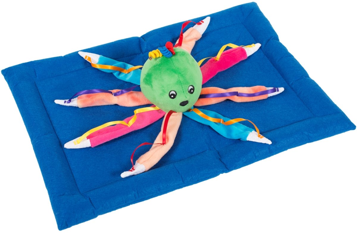Stimove sensorisch speelgoed Octo Pad verzwaard en trillend blauw.
