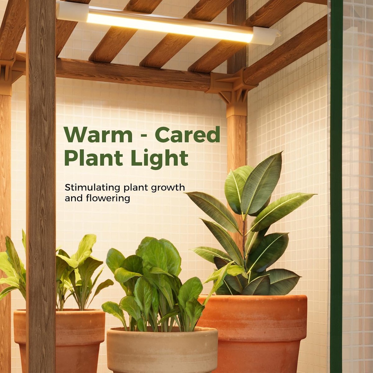 Mini Kas met Groeiverlichting - Plantenrek Binnen & Buiten - 3-Laags Kweekkas - Kweekrek met LED-verlichting - Plantenkas met PE Deksel - Compacte Broeikas - Voor Terras & Woonkamer - Boho Decoratie - Inclusief Groeilampen - Warmtehuis – foto 4