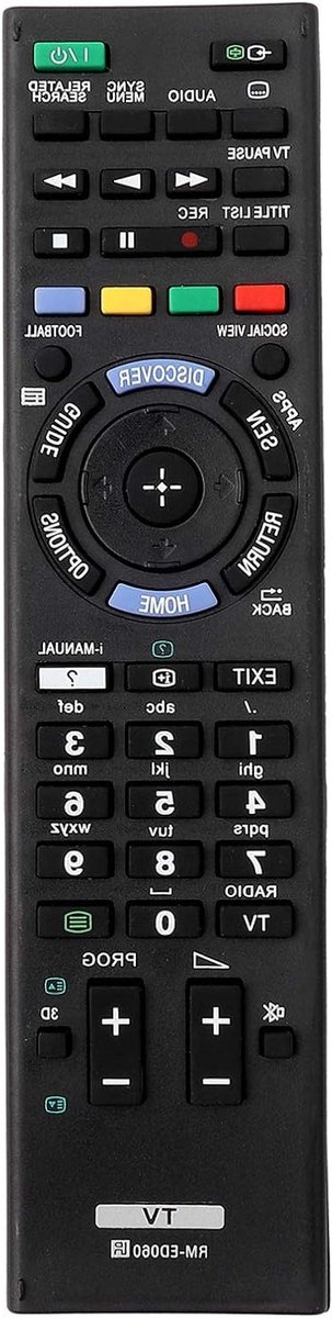 Duurzame TV afstandsbediening voor RM-ED060, tot 8 meter bereik, ideaal voor LED televisies en eenvoudig in gebruik