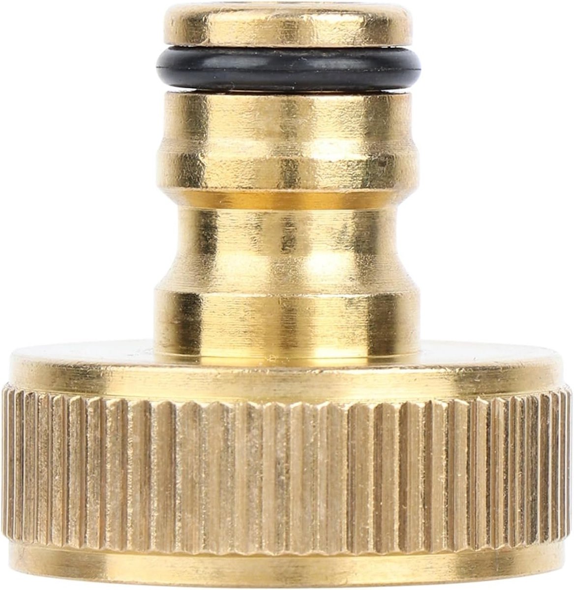 Wateradapter met 1 inch aansluiting voor tuinslangen - Antispat technologie voor eenvoudig gebruik en optimale waterdoorstroming